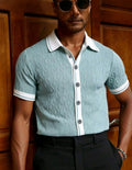 Camisa cuello polo Textura