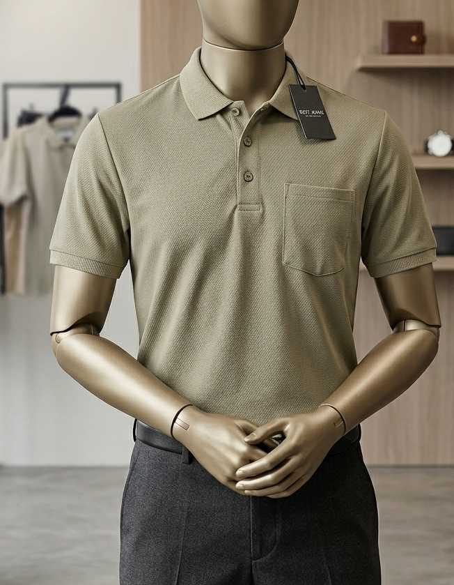 Camisa cuello polo básica