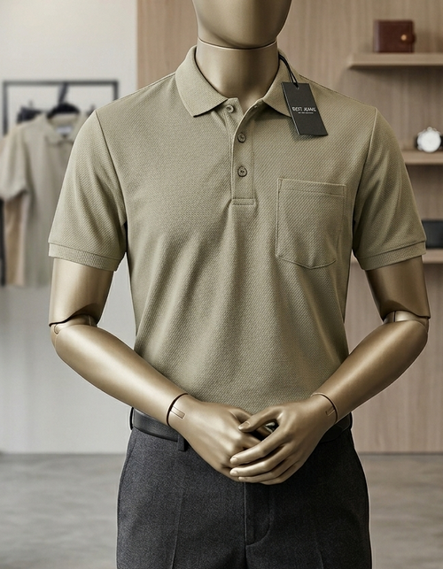 Camisa cuello polo básica