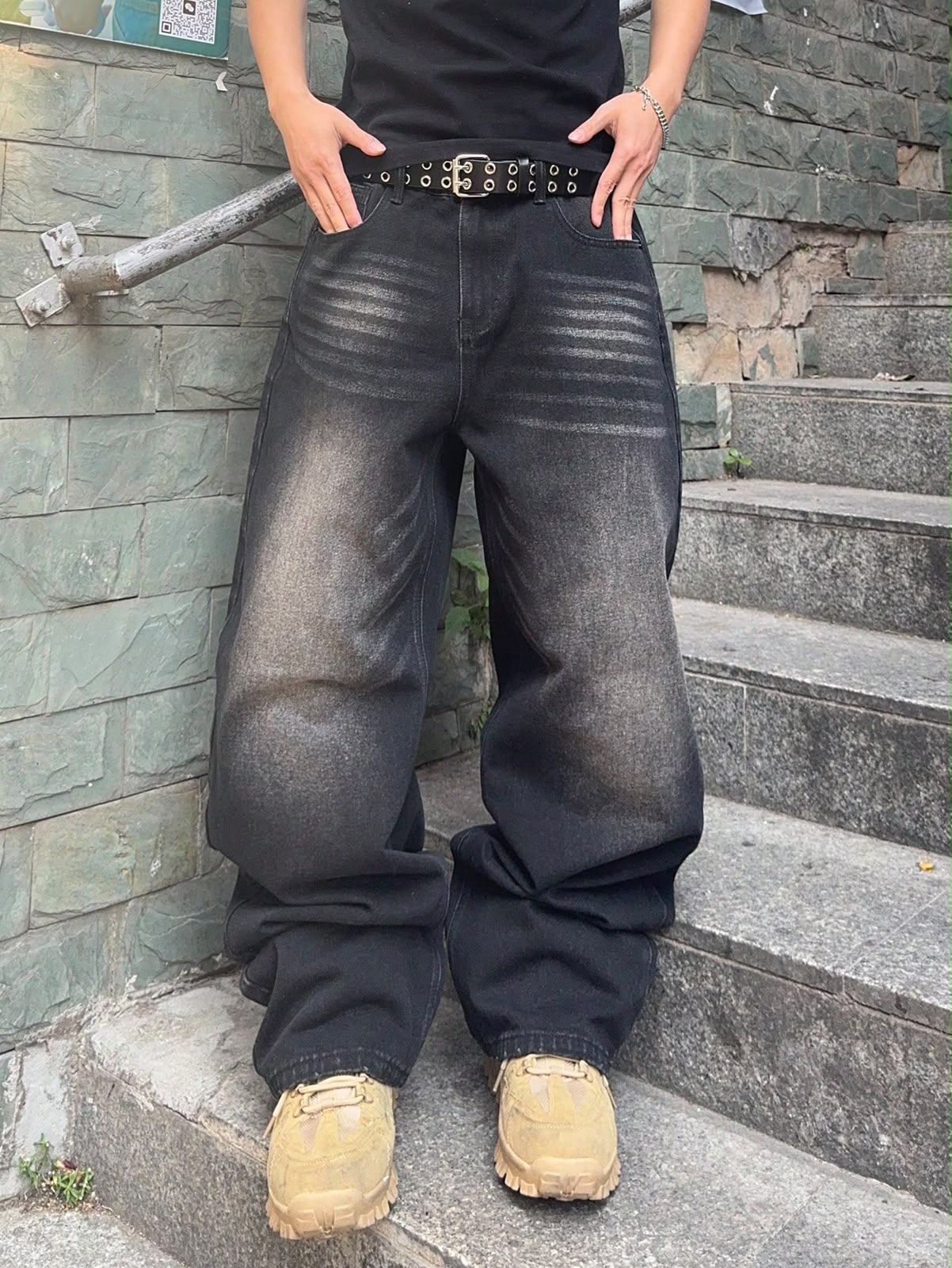 Pantalon Baggy grisaseo