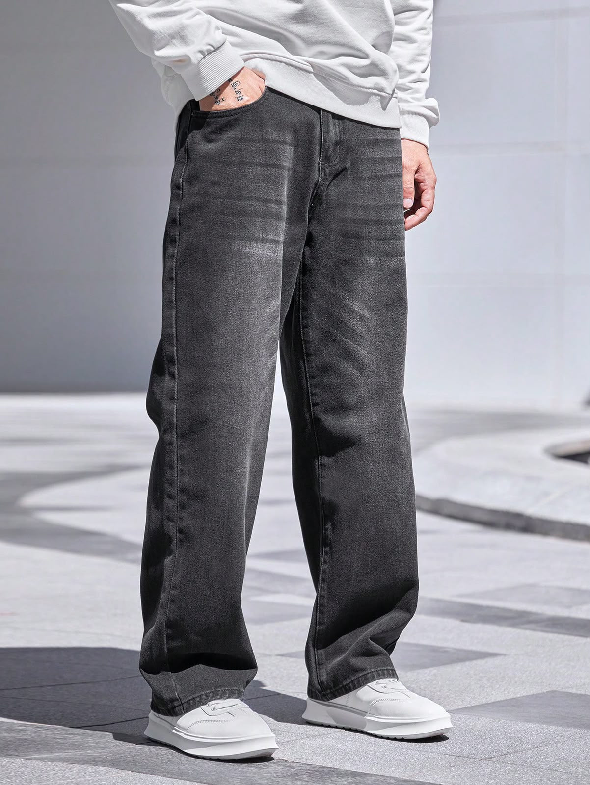 Pantalon straight fit