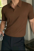Camisa cuello polo básica